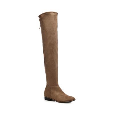 Call It Spring Taupe 'Legivia' over the knee boots